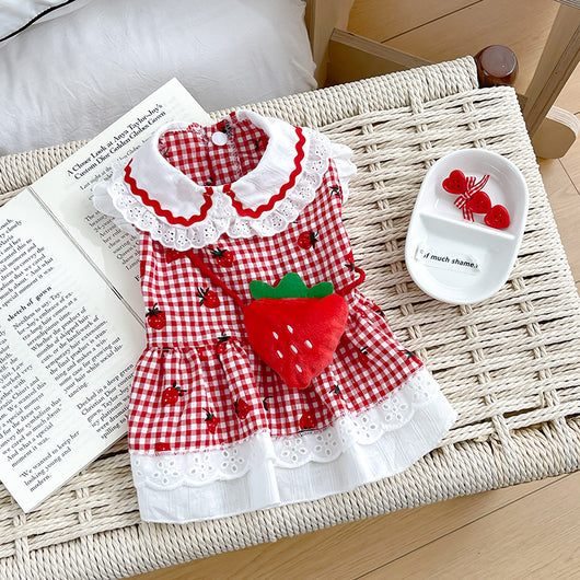 Vestido Fresa para Mascotas - Ropa Adorable para Perros - Image 6