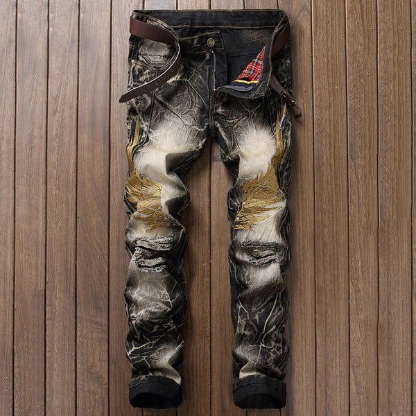 Jeans Bordados para Hombre - Cómodos y Modernos