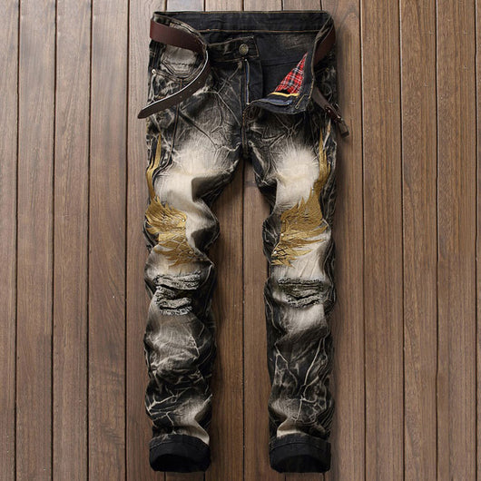 Jeans Bordados para Hombre - Cómodos y Modernos