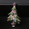 Diamond retro Christmas tree brooch Blanco K