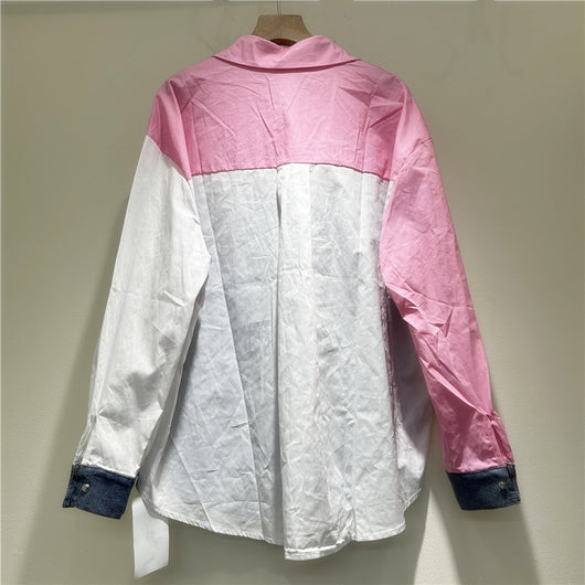 Camisa Suelta de Mezclilla Premium para Mujer - Manga Larga - Image 4