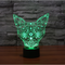 Lámpara Nocturna LED 3D Gato Multicolor con Cambio de Colores