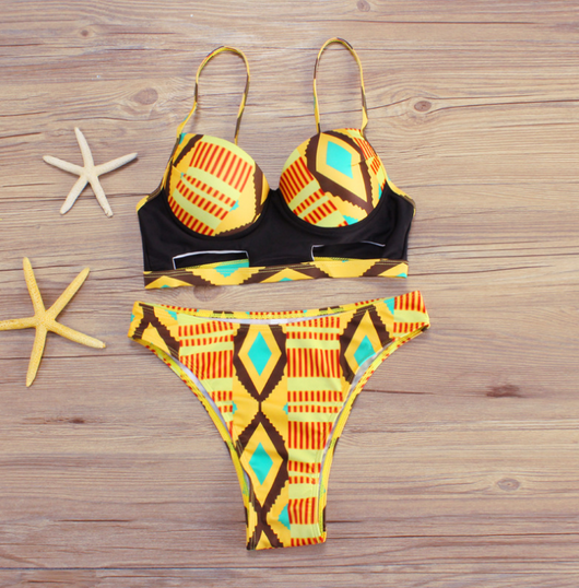 Bikini de Cintura Alta con Estampados Múltiples - Image 11