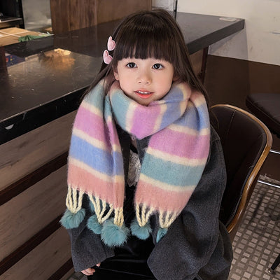 Bufanda Infantil Gruesa y Cálida para Otoño e Invierno - Image 9