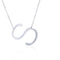 Fabulous Rose Dorado Plated Stainless Steel Initial Letter Pendant Necklace Plateado S