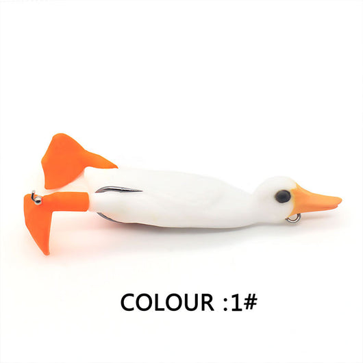 Señuelo Pato Flotante 9.5cm con Aletas Giratorias - Cebo Realista - Image 6