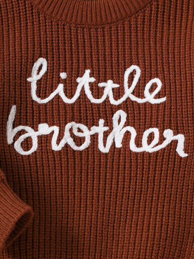 Suéter Infantil Cuello Redondo con Letras Bordadas y Estampado - Image 16