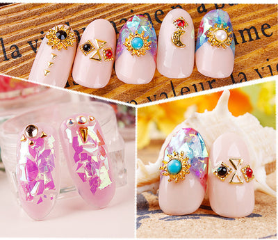 Papel de Concha para Diseño de Uñas - 12 Colores Brillantes - Image 11
