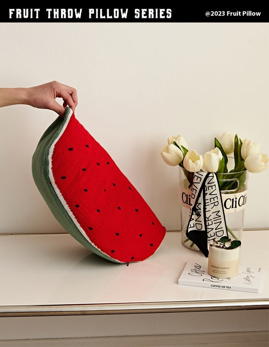 Cojín Decorativo Almohada Tejida Sandía y Aguacate para Sofá - Image 9