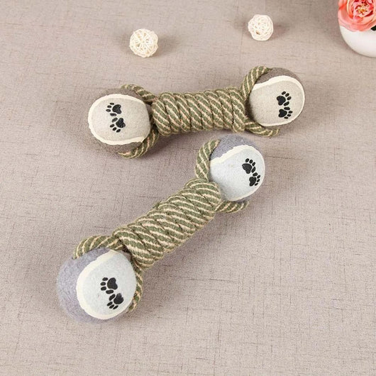Juguete Interactivo para Perros Medianos y Grandes - Cuerda de Algodón con Pelota de Tenis - Image 17