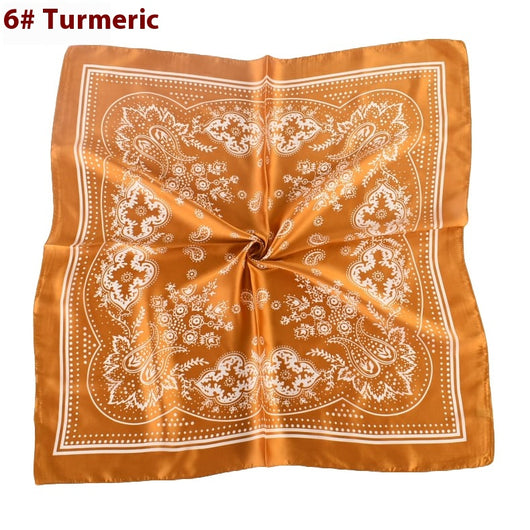 Pañuelo de Satén con Estampado Floral Vintage Paisley - Image 11