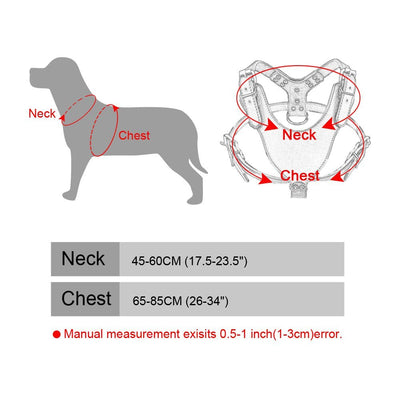 Arnés de Pecho para Perros Grandes Estilo Punk con Remaches - Resistente y Seguro - Image 11