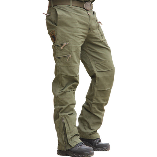 Pantalones Tácticos Militares Camouflage Hombre Pierna Recta Suelta - Image 8