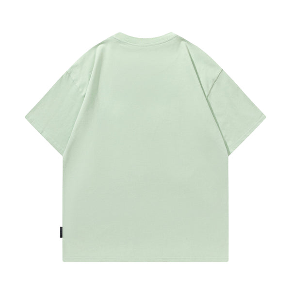Camiseta Retro Unisex de Manga Corta Cuello Redondo - Estilo Clásico Pesado