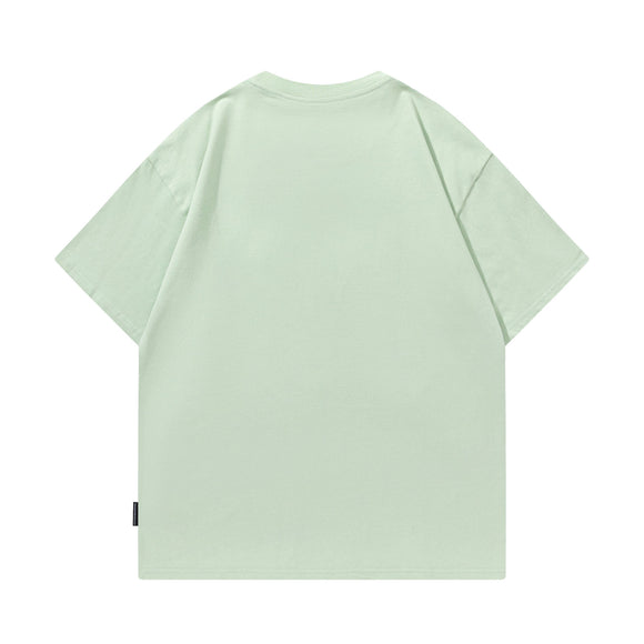 Camiseta Retro Unisex de Manga Corta Cuello Redondo - Estilo Clásico Pesado
