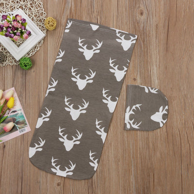 Set de Manta Envolvente y Gorro 2 Piezas - Diseño Venado