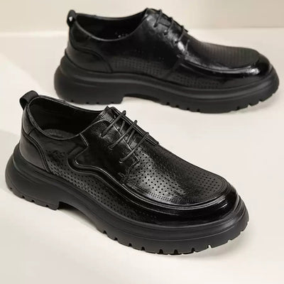 Zapatos de Cuero para Hombre Verano Transpirables Suela Suave Casual Ejecutivo - Image 7