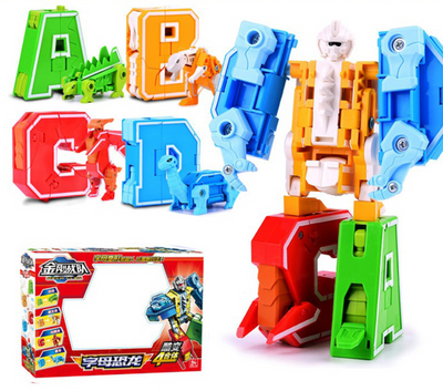Juguete Dinosaurio Transformable del Equipo King Kong con Alfabeto en Inglés - Image 6