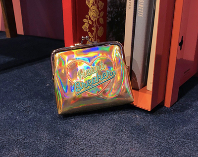 Cartera Holográfica Harajuku Girl Crush con Bordado Láser - Billetera Corta Multiusos - Image 4