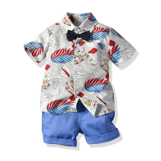 Conjunto de Dos Piezas con Blusa Floral Manga Corta - Image 8