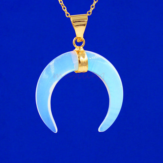 Colgante de Cuerno Cristal Cadena de Suéter Moda Europea y Americana - Image 13