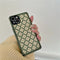 Funda para Celular Retro Flores Verde