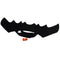 Halloween Pet Bat Wings Negro Bell L