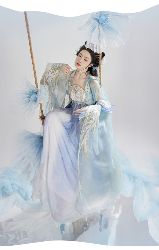 Falda Terminus de Inspiración Han China para Mujer - Image 10