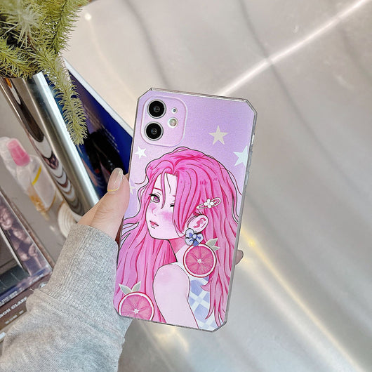 Funda Octagonal de Silicona Transparente para Celular