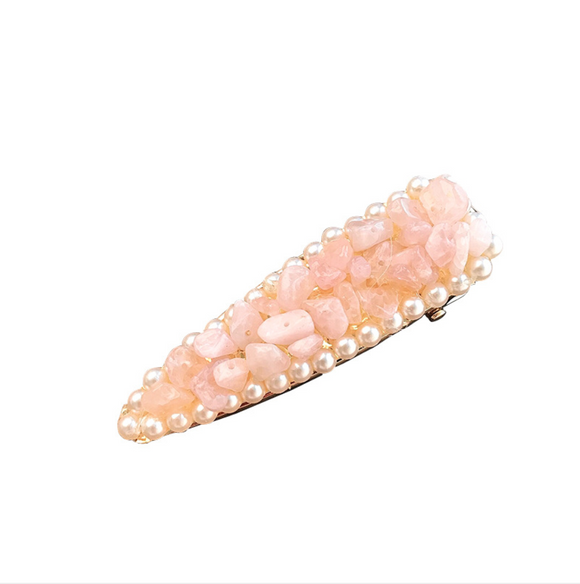 Pasador de Cabello de Cristal Natural