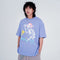 Camiseta Suelta Estampado Calavera Manga Corta Unisex