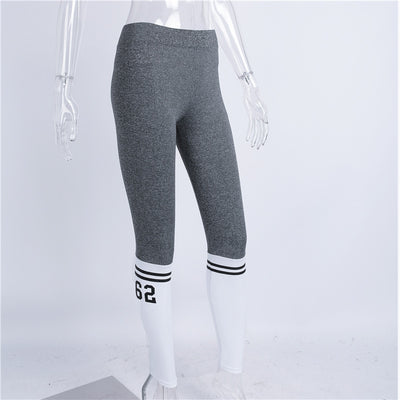 Leggings Bicolor Gris y Blanco - Image 4