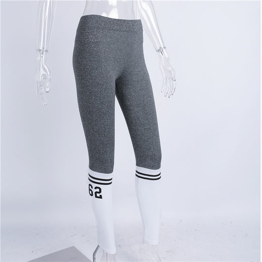 Leggings Bicolor Gris y Blanco - Image 4