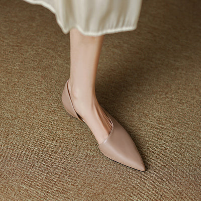Zapatos de Tacón Bajo Estilo Retro Francés en Cuero Genuino para Mujer - Image 12