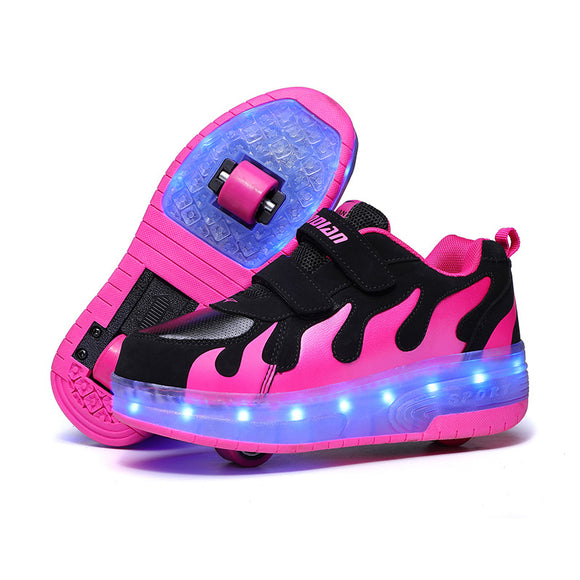 Patines con Rueda Única y Luces LED