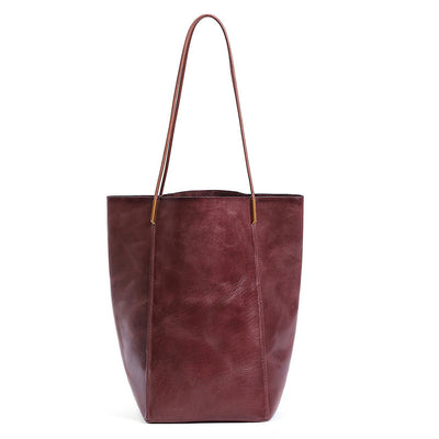 Bolso de Cuero Genuino con Compartimento Fotográfico para Mujer - Image 8