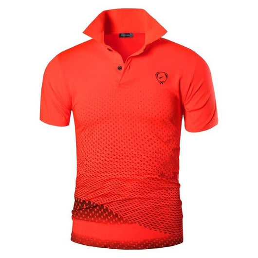 Polo Deportivo Manga Corta Rojo para Golf y Tenis - Image 9