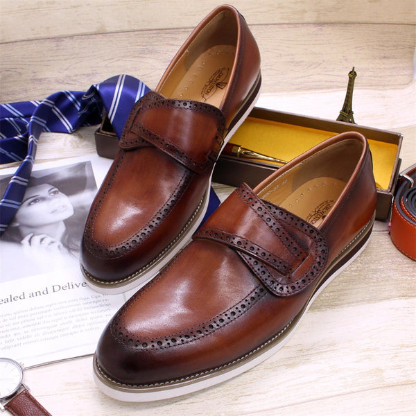 Zapatos de Cuero Británicos Artesanales para Hombre - Estilo Casual