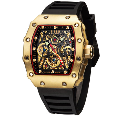Reloj Automático Mecánico con Fondo Transparente - Image 3