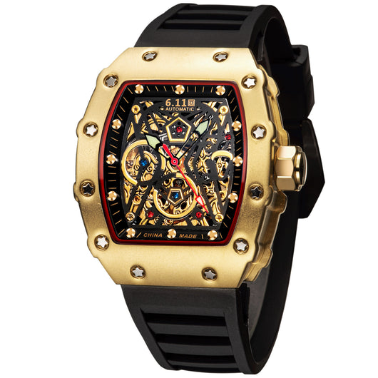 Reloj Automático Mecánico con Fondo Transparente - Image 3