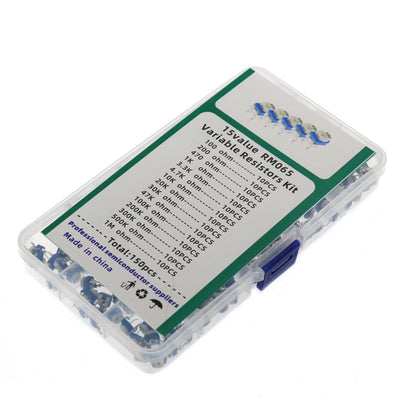 Set de Resistores Ajustables Azul y Blanco 6mm en Caja Clasificadora - Image 5
