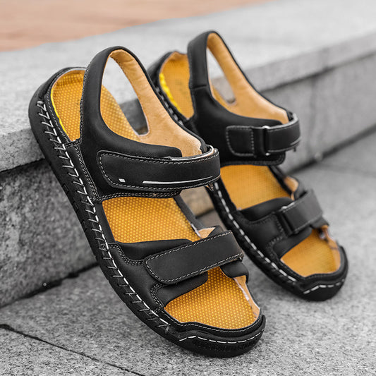 Sandalias de Cuero para Hombre Estilo Casual Moderno - Image 2