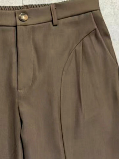 Pantalones Machete de Cintura Alta y Pierna Ancha para Hombre - Image 9