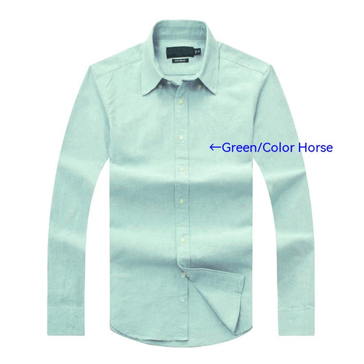 Camisa Manga Larga Hombre Business Casual Primavera Otoño - Image 20