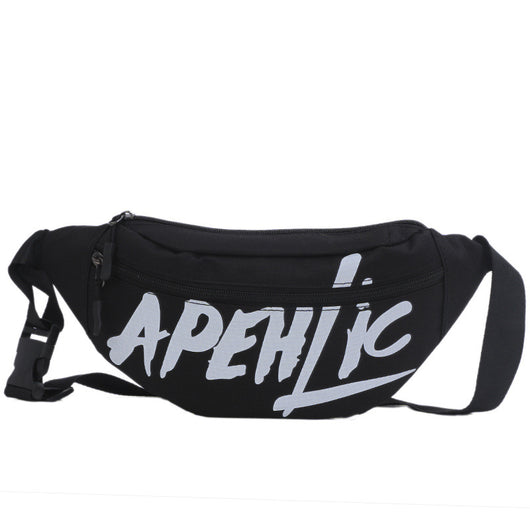 Bolso Bandolera Pequeño con Letras Estampadas en Nylon - Image 6