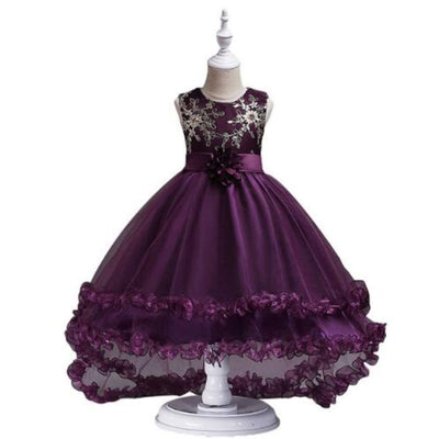 Vestido de Princesa Floral para Niña con Lentejuelas y Bordados - Image 5