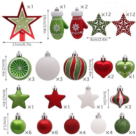 Adornos Navideños Bolas de Colores para Árbol de Navidad - Image 13