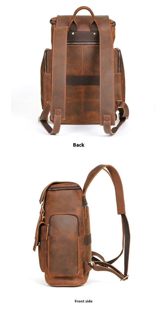 Mochila de Cuero Crazy Horse para Hombre - Piel de Res Premium - Image 14
