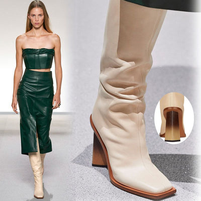Botas Mitad de Caña con Tacón Cuadrado Grueso - Image 13