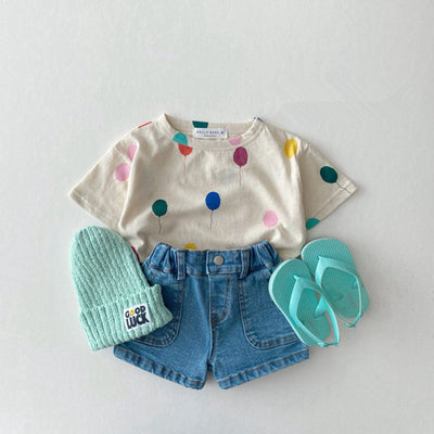 Camiseta Infantil con Estampado de Globos - Ropa Cómoda para Niños - Image 8